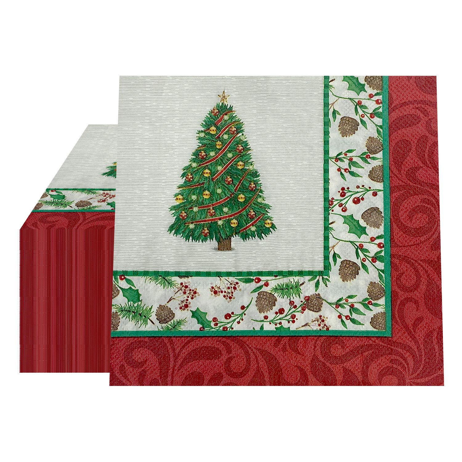Christmas Santa Snowman Napkins 20Pcs Party Decorations